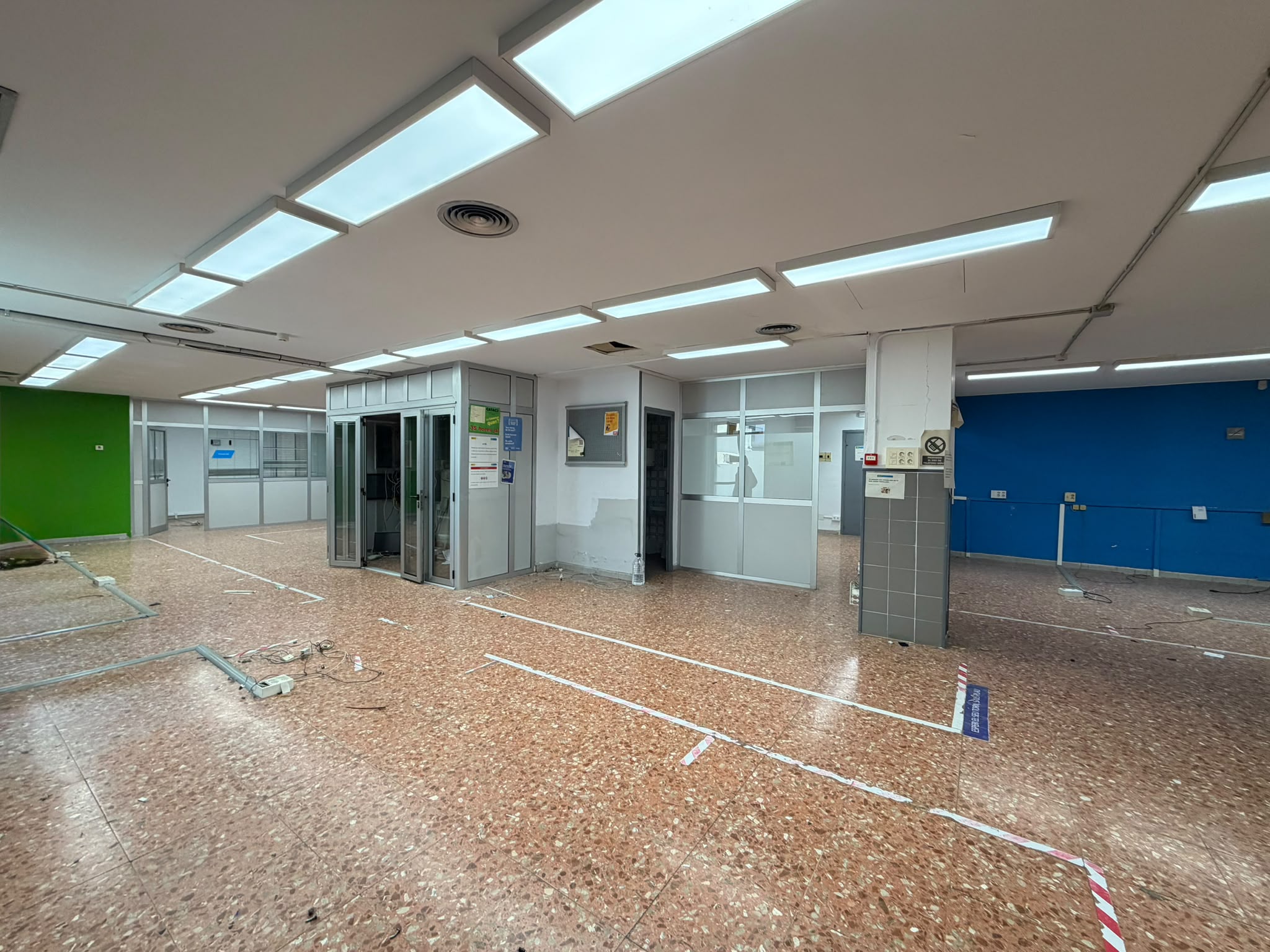 Espais interiors del centre en construcció